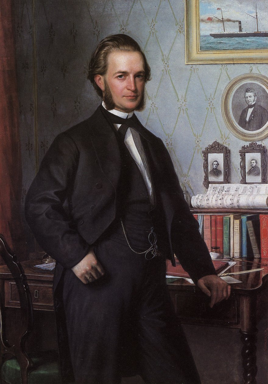 Portrait of Johan Hansen  av Carl Heinrich Bloch