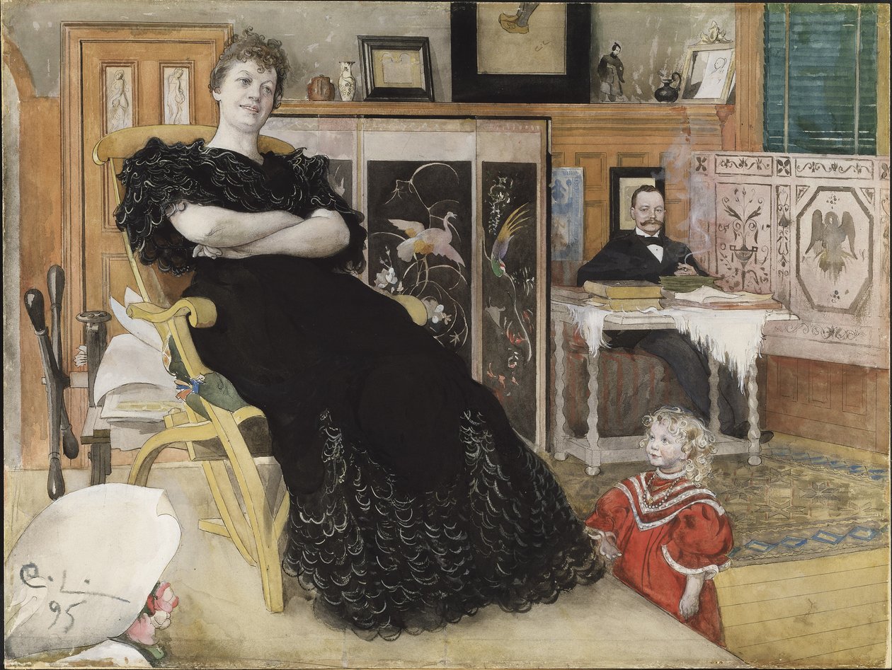 Anna Pettersson, c.1895 av Carl Larsson