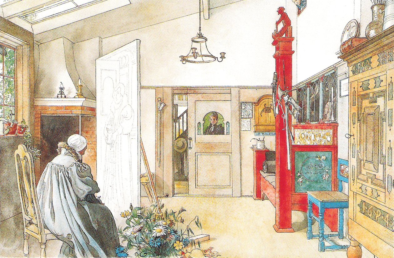 Ateljén, andra hälften av Carl Larsson