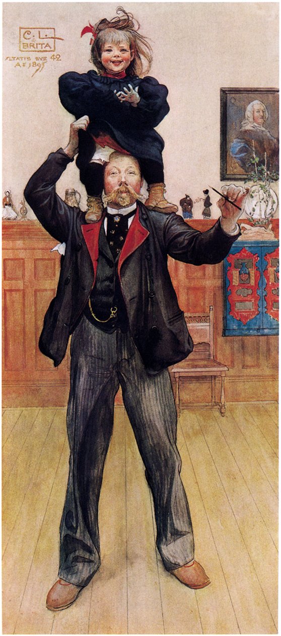 Brita and I av Carl Larsson