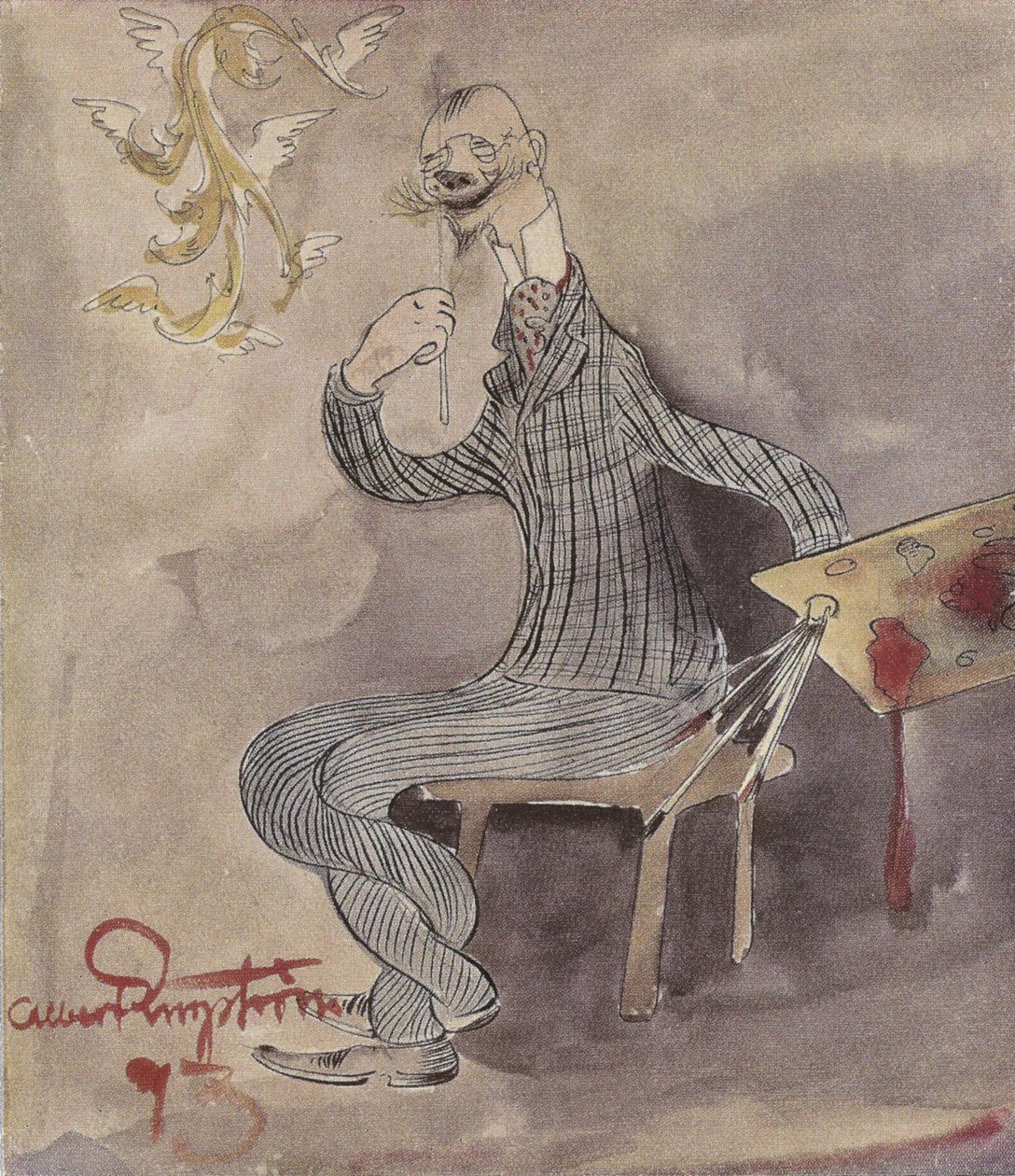 Caricature of Carl Larsson av Carl Larsson