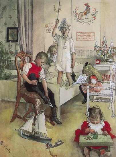 Christmas Morning av Carl Larsson