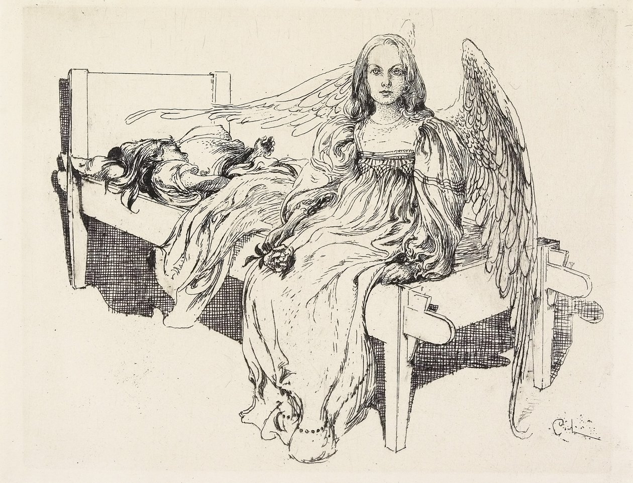 Skyddsängeln, 1905 av Carl Larsson