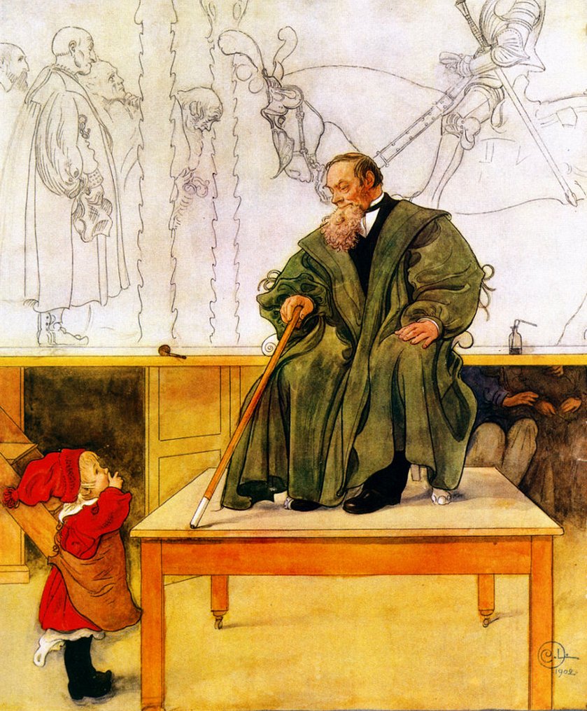 Grandfather and Esbjörn av Carl Larsson