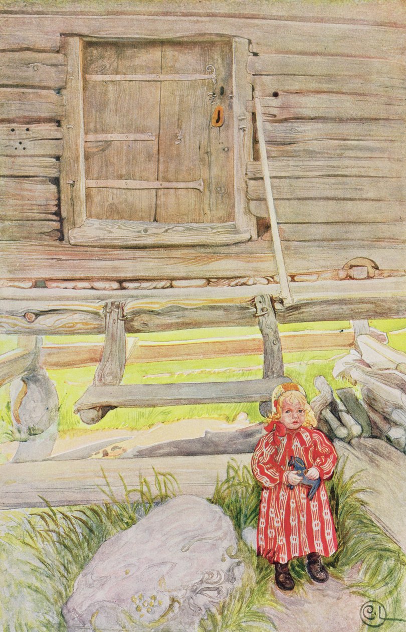 The Old Lodge, från en kommersiellt tryckt portfölj, publicerad 1939 (färglitografi) av Carl Larsson