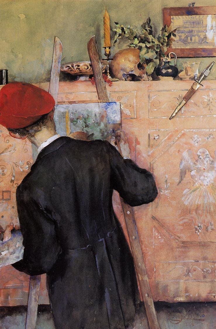 The Still Life Painter av Carl Larsson