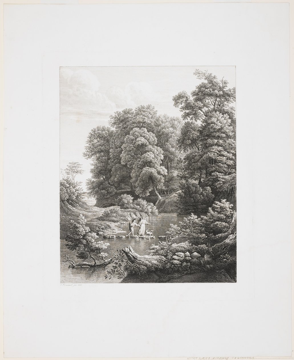 Tobias och ängeln, 1835 av Carl Ludwig Frommel