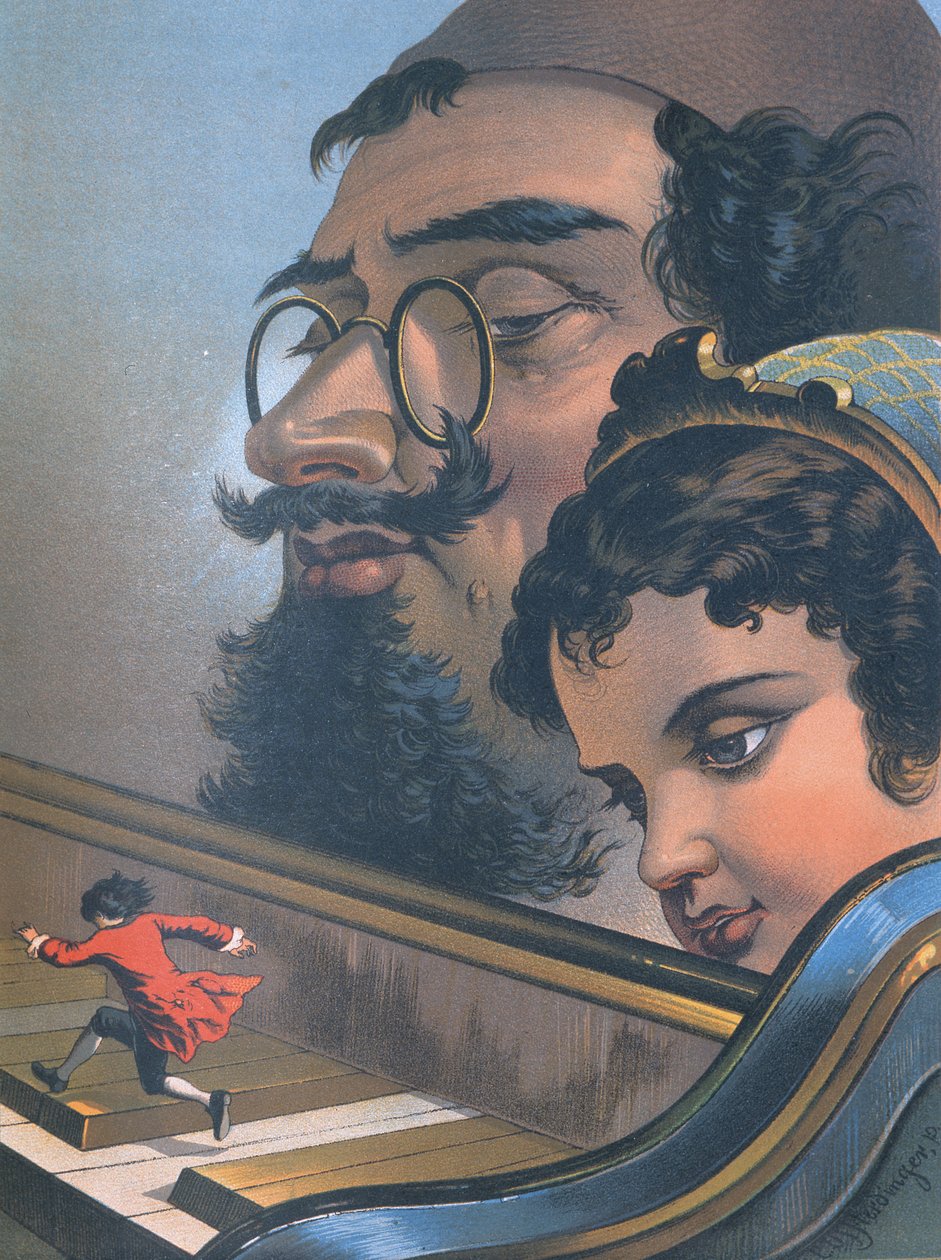 Illustration från "Gullivers resor" av Jonathan Swift (1667-1745) av Carl Offterdinger