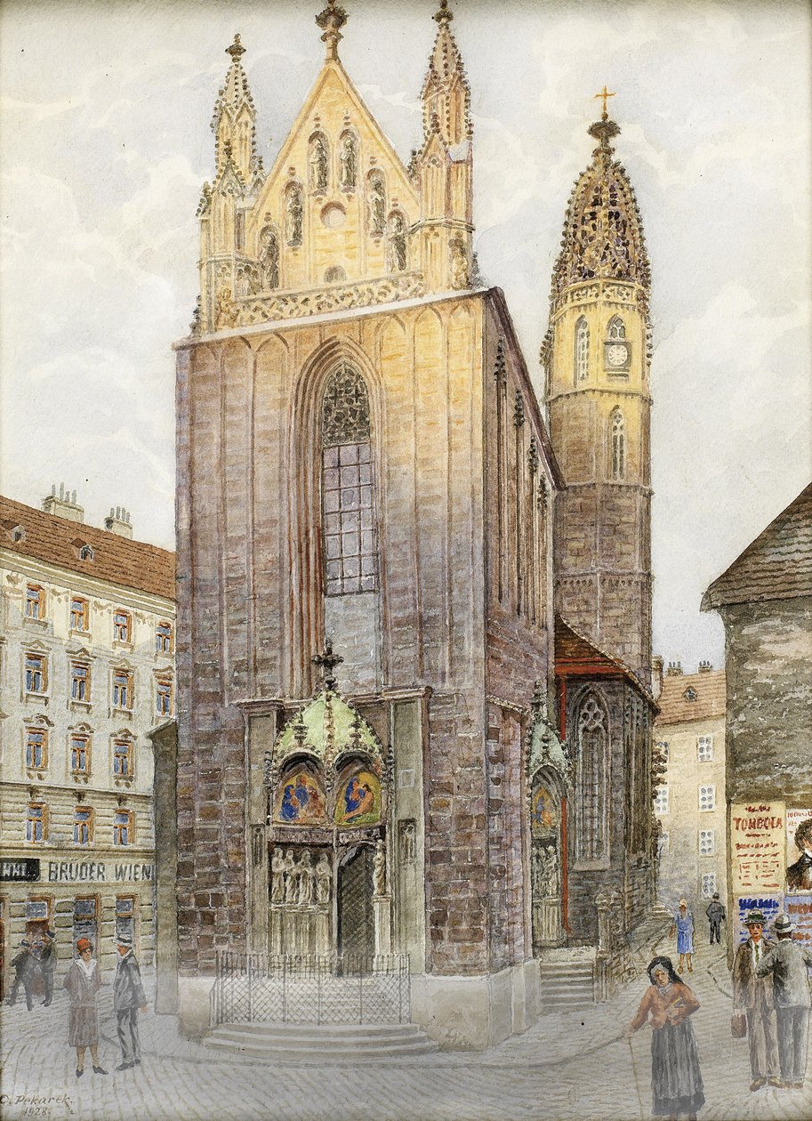Maria am Gestade kyrka, Wien av Carl Pekarek
