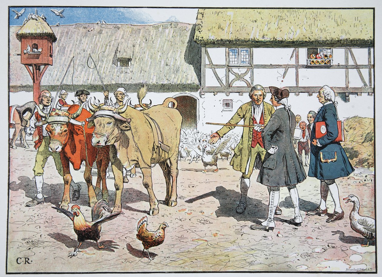 Kronprins Fredrik på de kungliga domänerna, Kustrin, 1751 av Carl Röchling