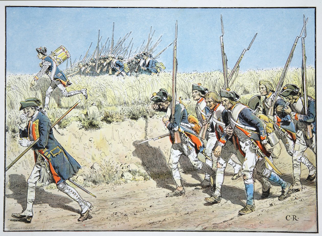 På Eilmarsche från Kustrin, augusti 1758 av Carl Röchling