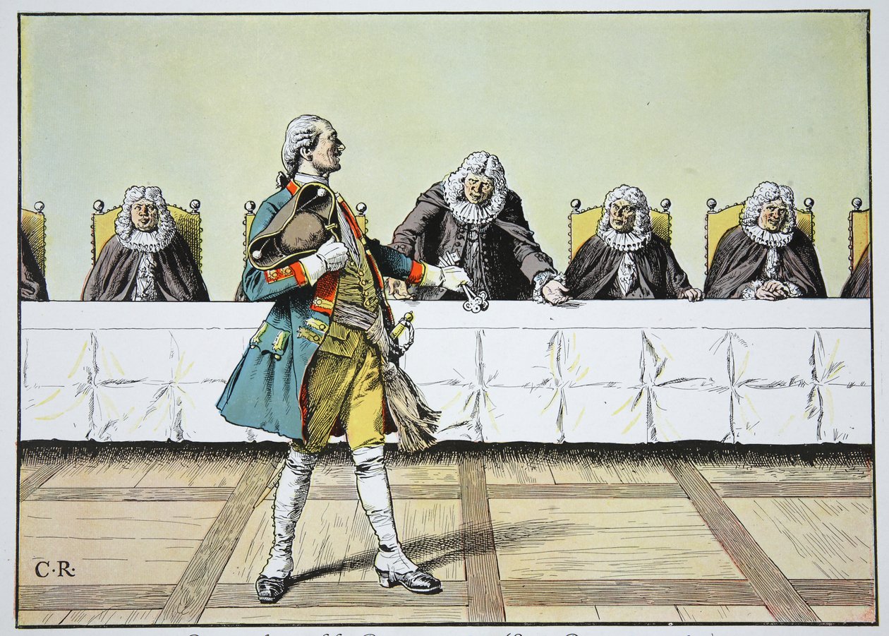 Den diplomatiska borgmästaren i slutet av december 1740 av Carl Röchling