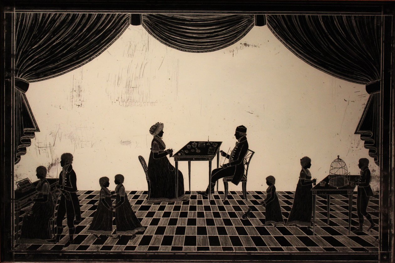 En familj som spelar och gör husmusik av Carl Rothe