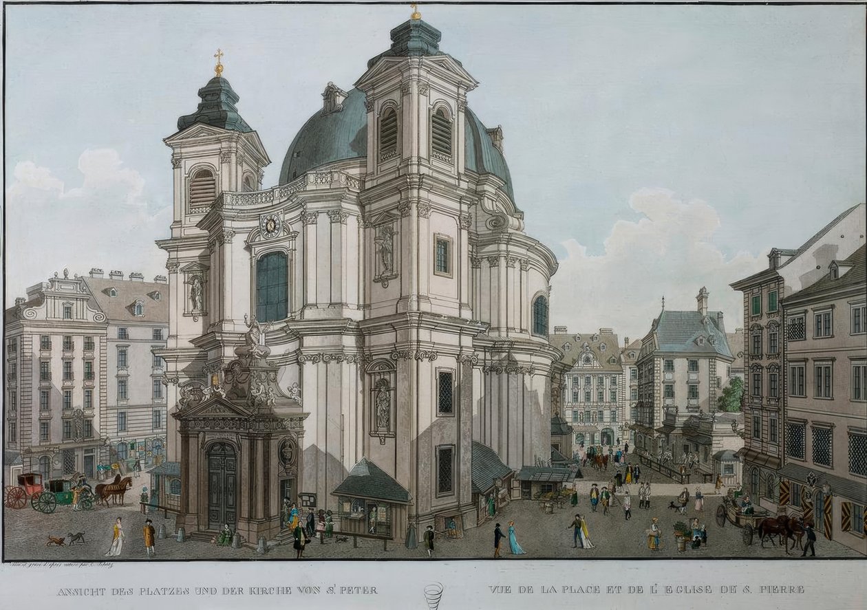 Wien, St. Peter / Schütz av Carl Schütz