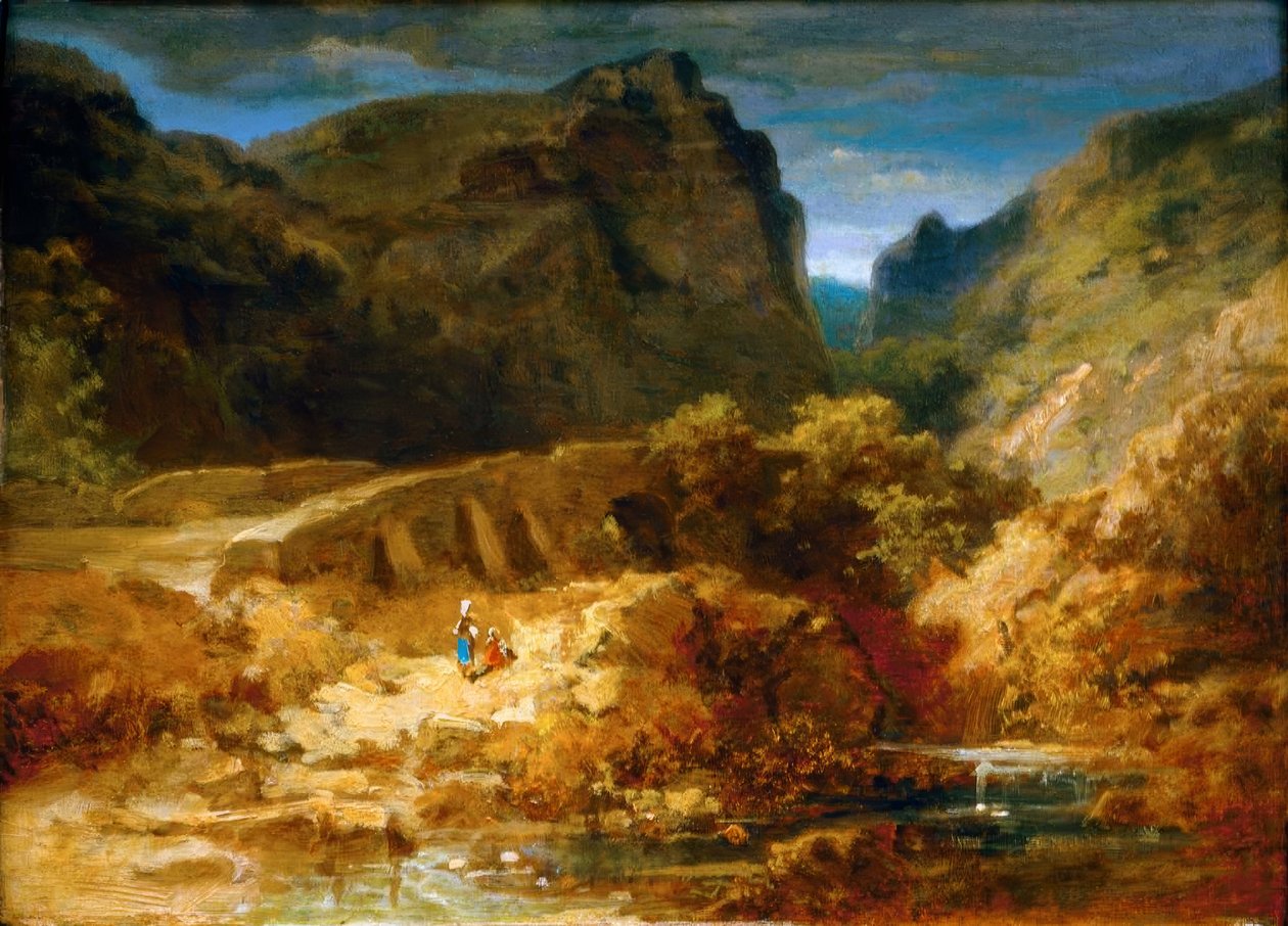 Italienskt landskap av Carl Spitzweg