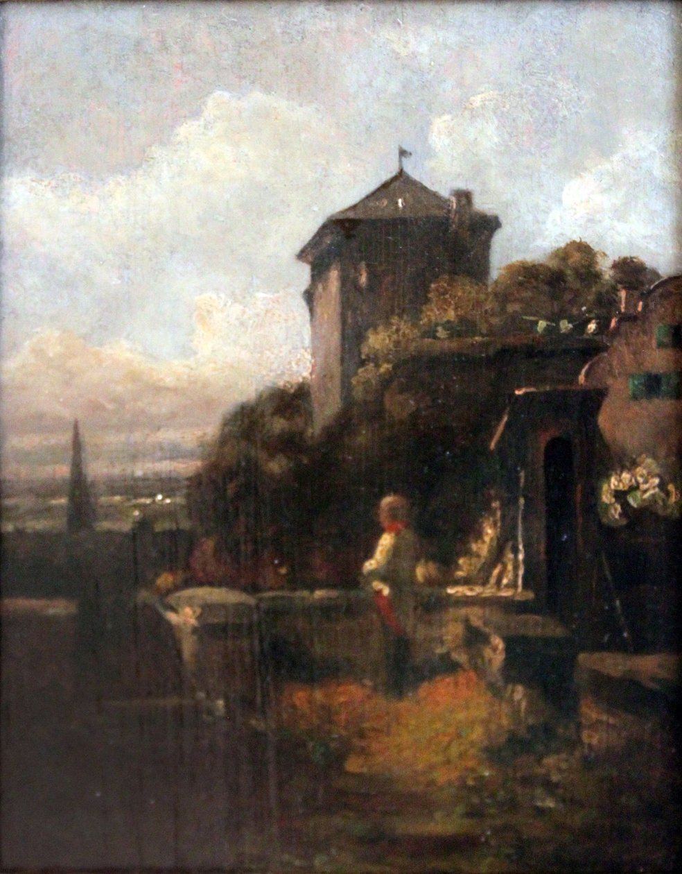 Sentinel on the ramparts av Carl Spitzweg