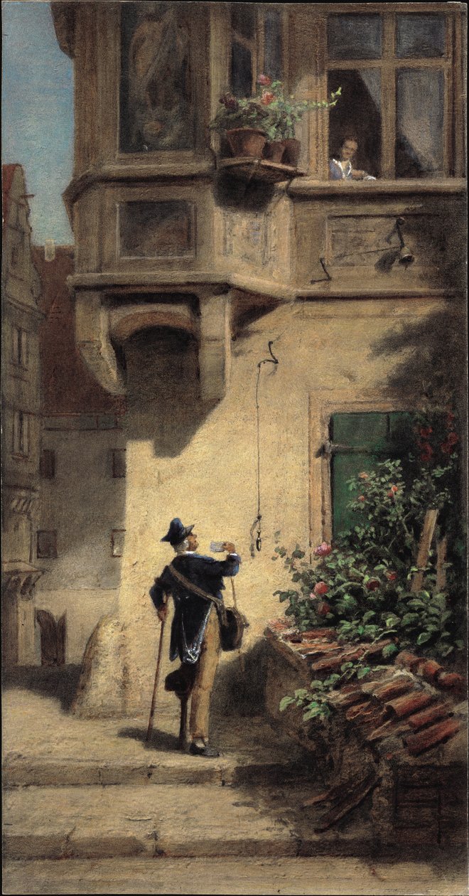 Brevbäraren av Carl Spitzweg