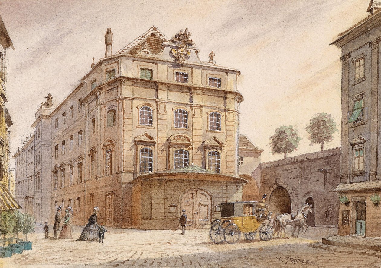  Das Karntnertortheater in Wien av Carl Wenzel Zajicek