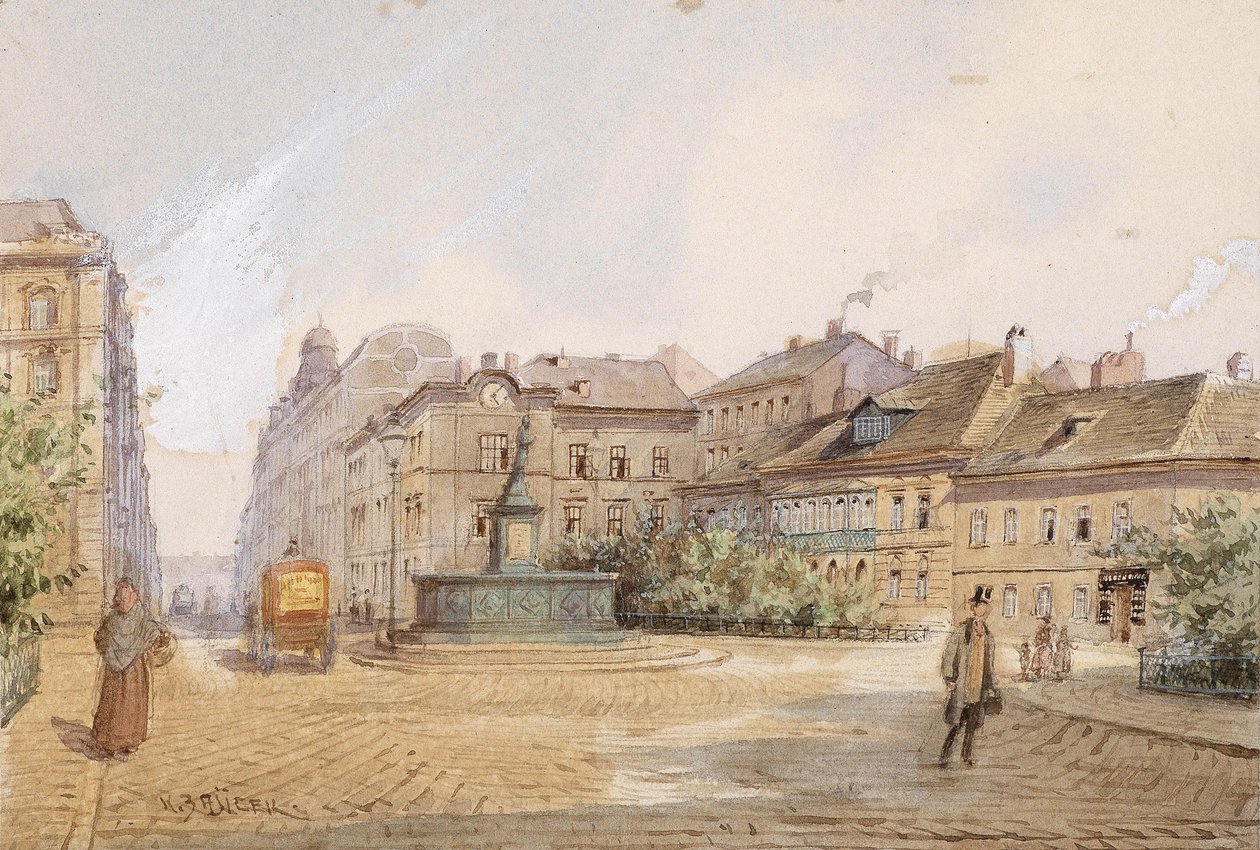  Der ... platz im ... Bezirk av Carl Wenzel Zajicek