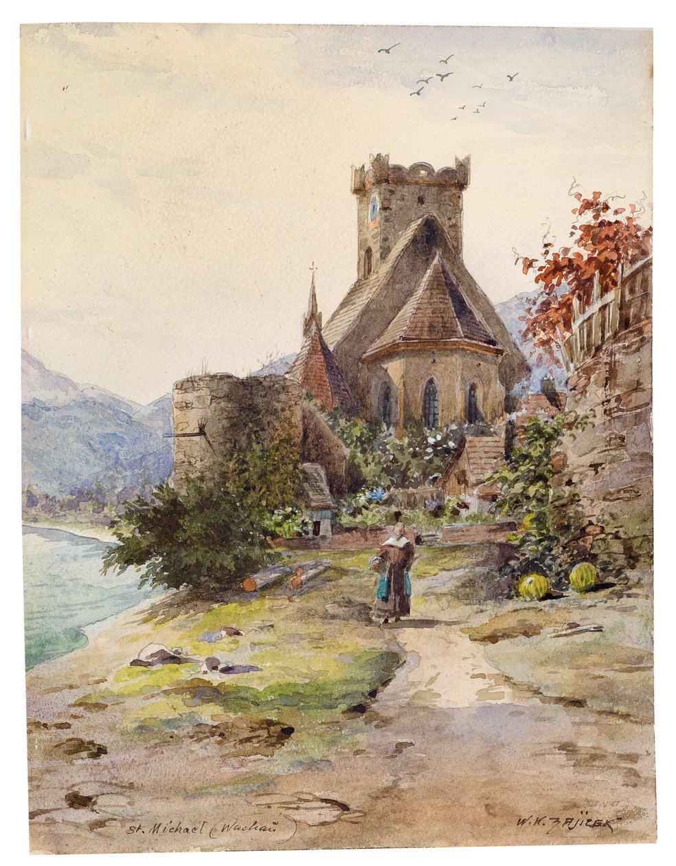  St. Michael Wachau av Carl Wenzel Zajicek