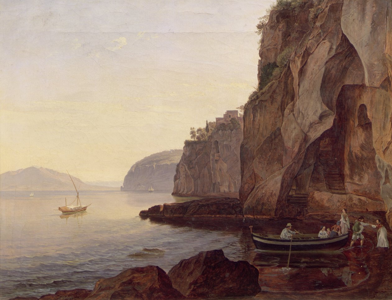 Cocumella nära Sorrento, 1827 av Carl Wilhelm Goetzloff