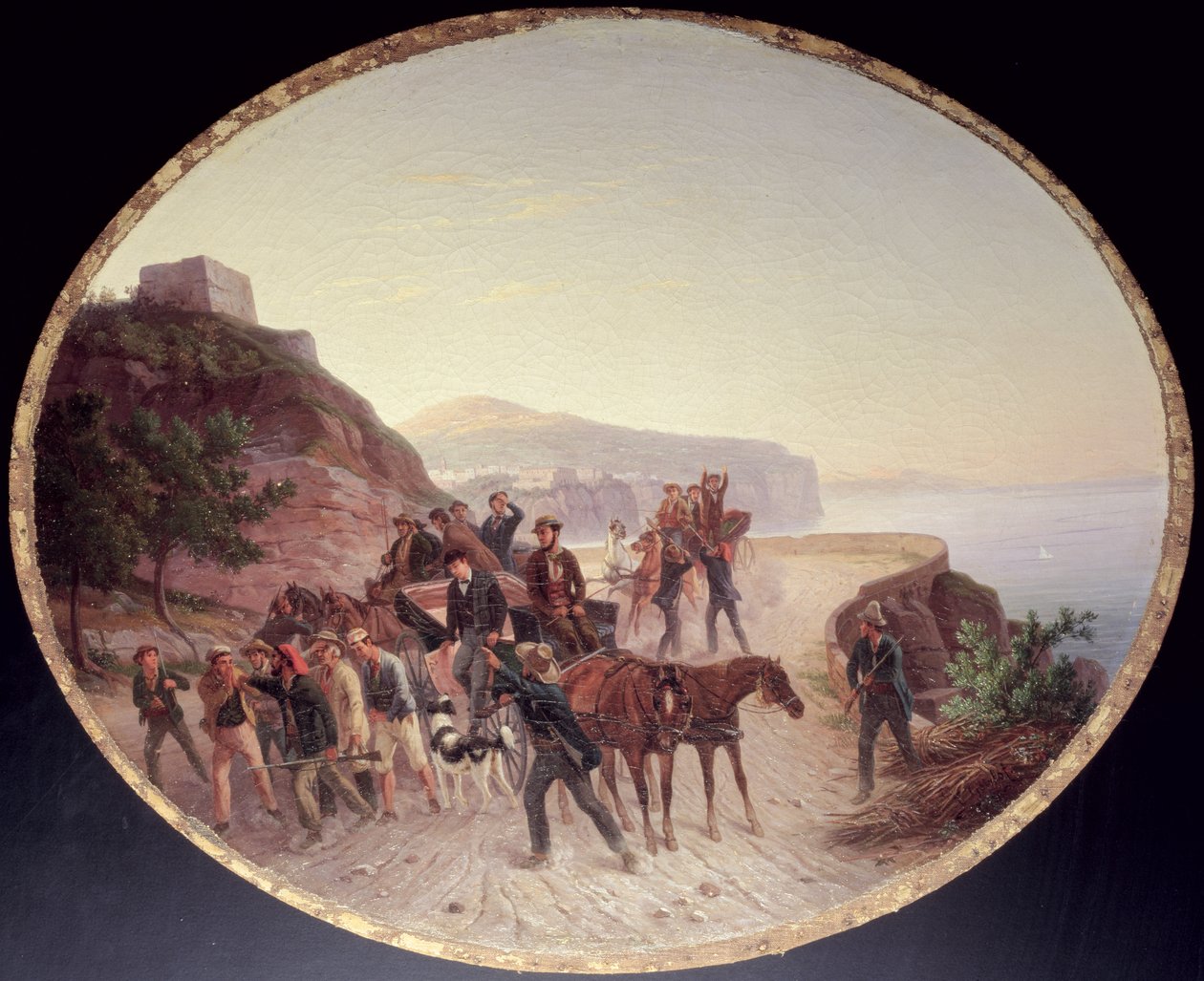 The Capture of Guido Edmondo, c.1864 (olja på duk på trä) av Carl Wilhelm Goetzloff