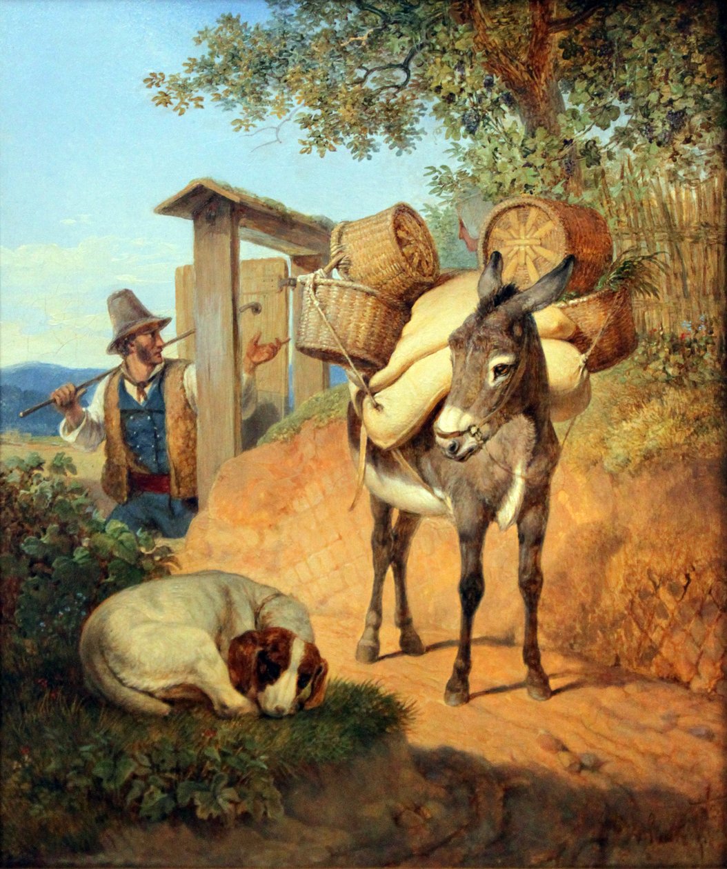 Åsna, hund och förare av Carl Wilhelm von Heideck