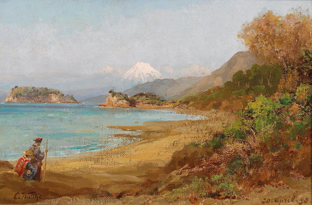 Pilgrim on Route to Mount Fuji av Carl Wuttke