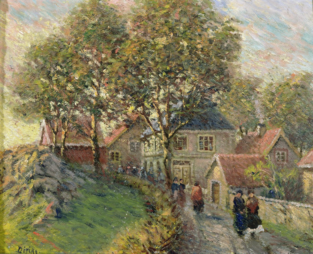 Höst i Drobak (olja på duk) av Carl Edvard Diriks