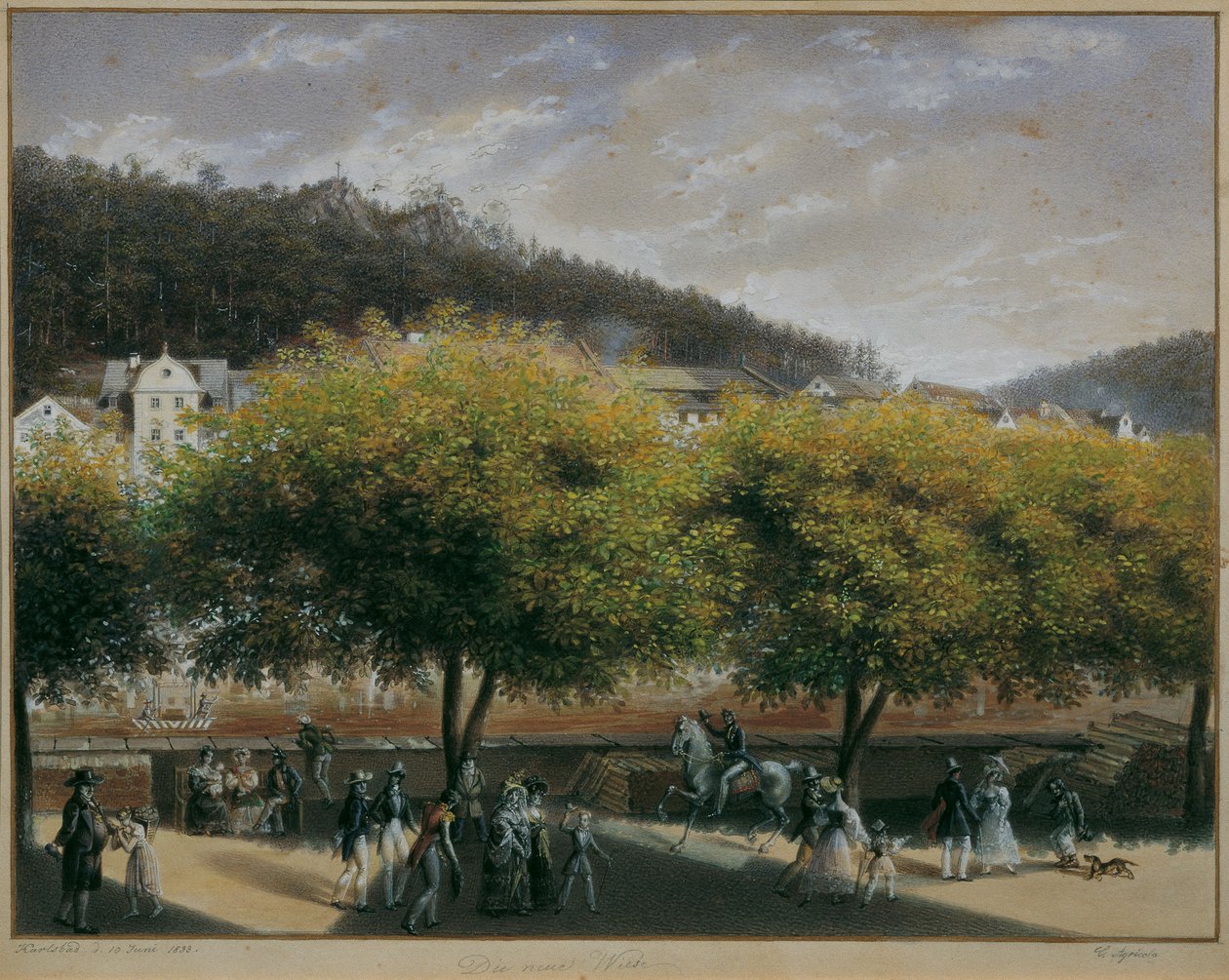 Den nya ängen i Karlovy Vary av Carl Agricola