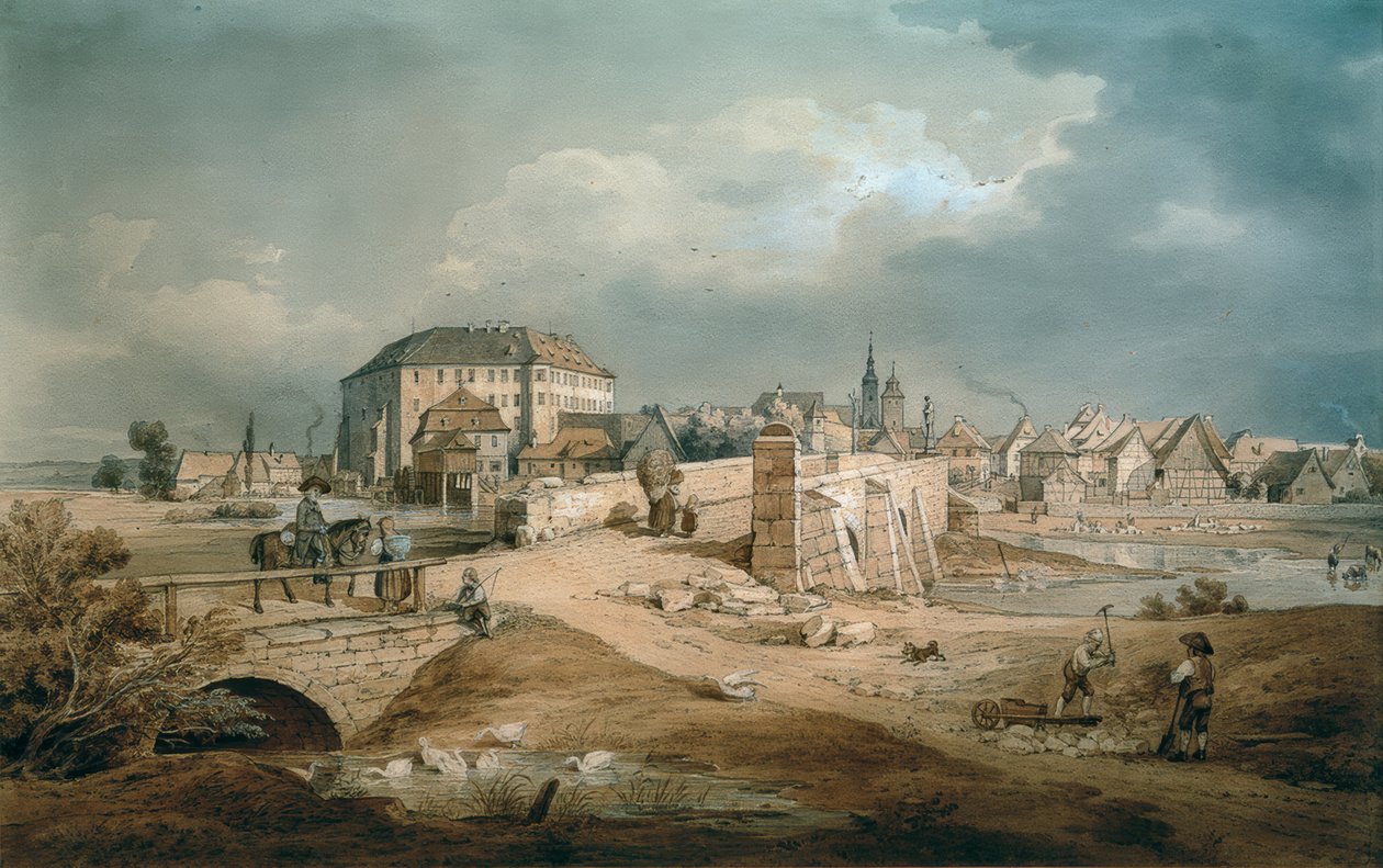 Aischbron till Höchstadt av Carl August Lebschee