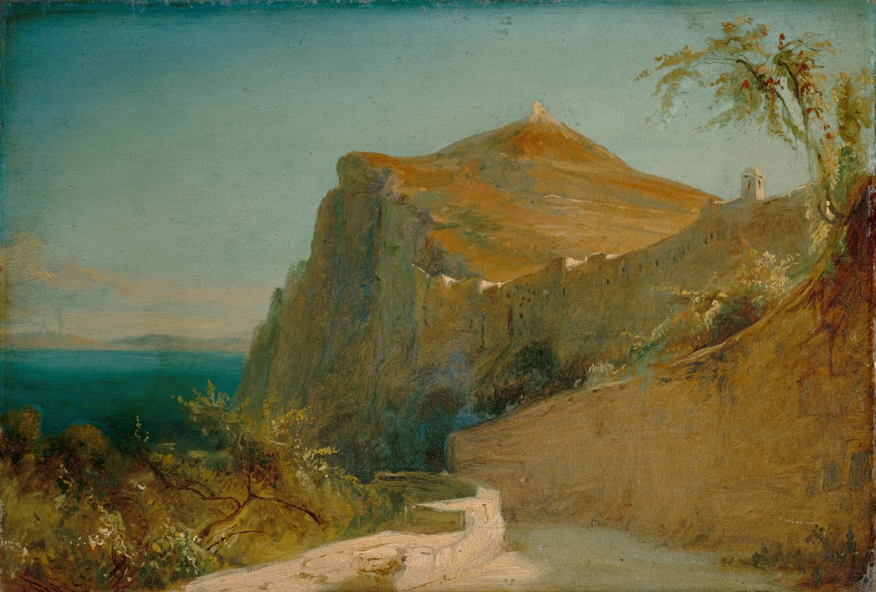 Tiberiusklippan, Capri av Carl Blechen