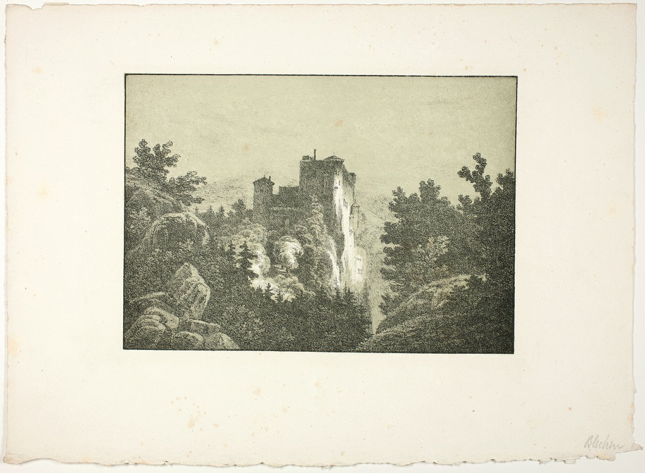 Ruinerna av ett slott av Carl Blechen