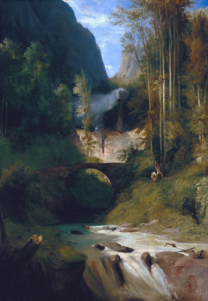 Amalfi -ravinen av Carl Blechen