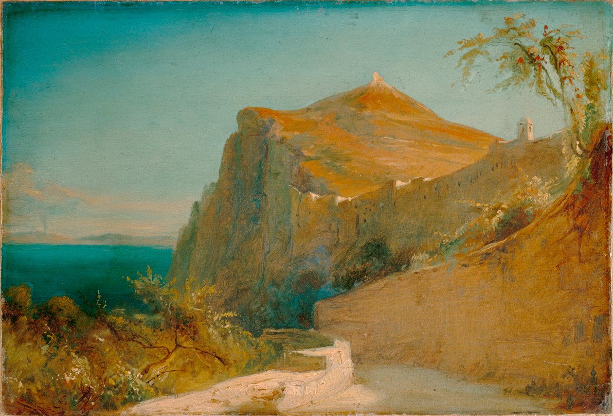 Tiberius rockar på Capri av Carl Blechen
