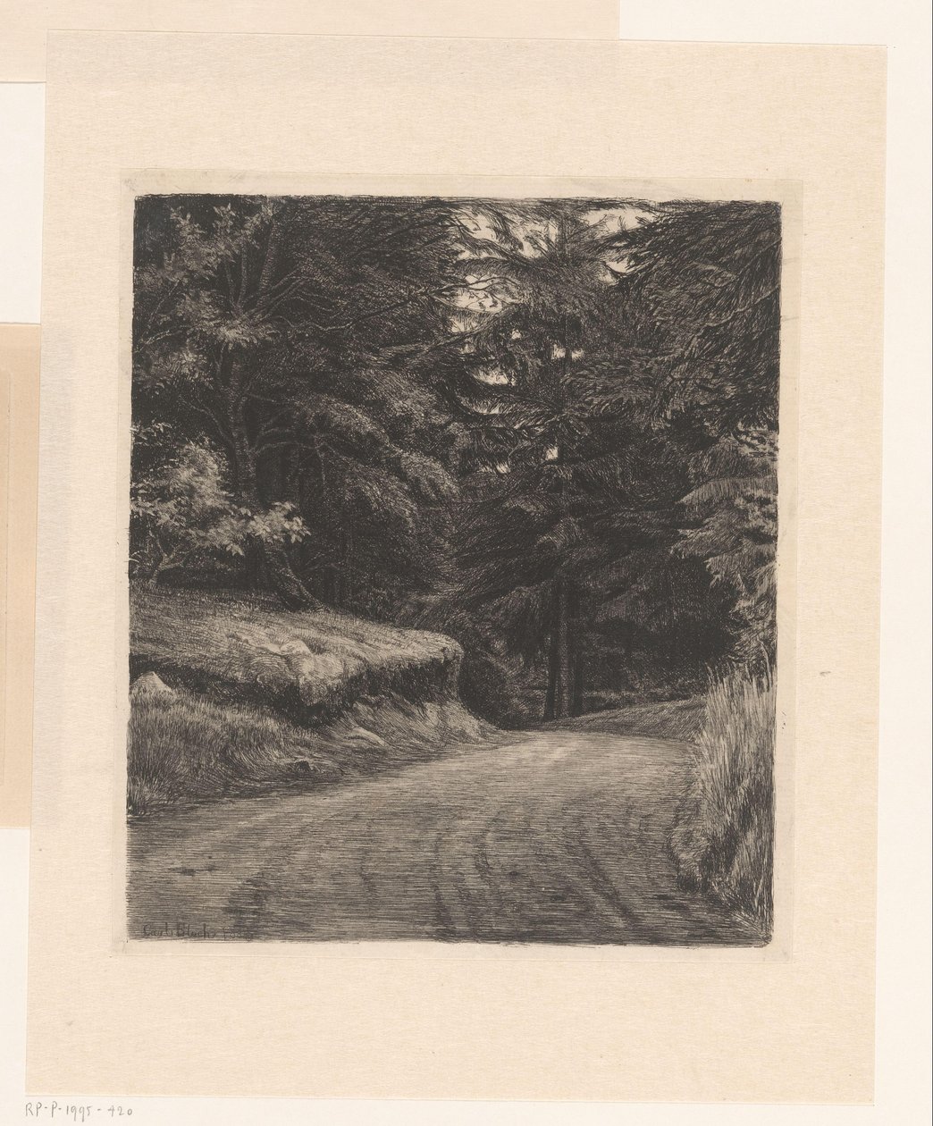 skogsväg av Carl Bloch