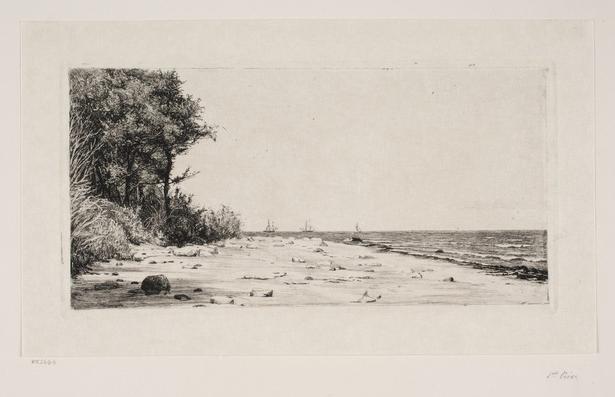 Från Själlands nordkust. Hornbæk plantage av Carl Bloch