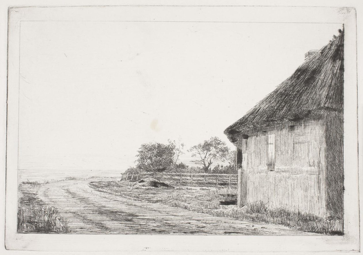 Huset och trädgården vid havet av Carl Bloch