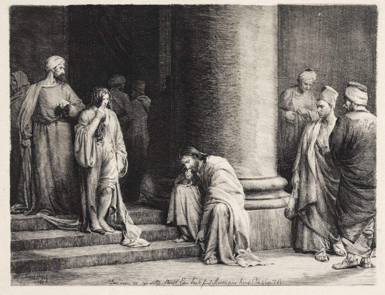 Kristus och syndaren av Carl Bloch