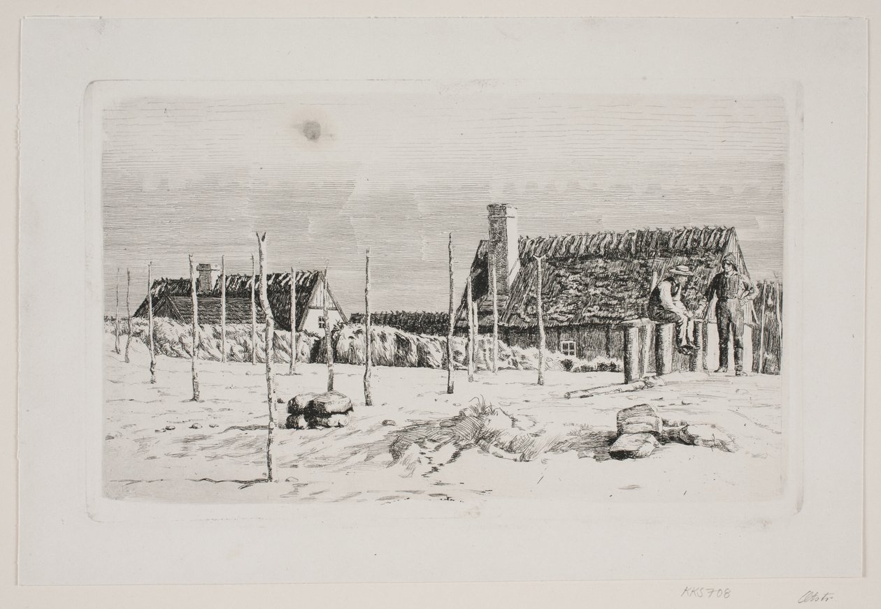 Party i Hornbæk. söndag morgon av Carl Bloch