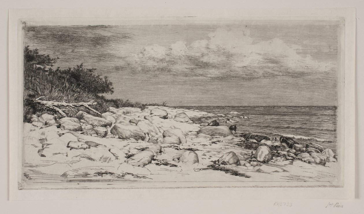 Stenig Strandbred av Carl Bloch