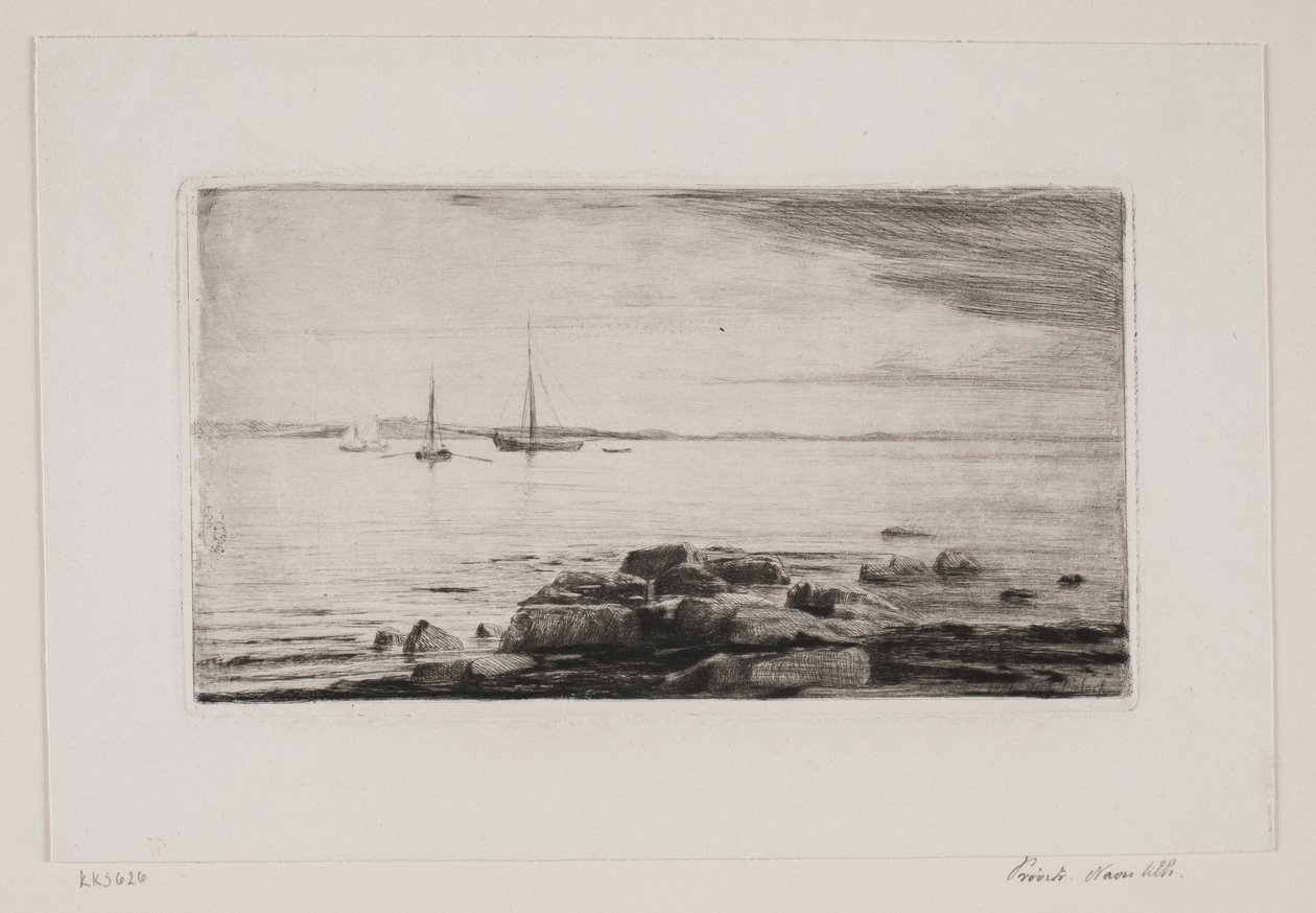 Strandavsnitt vid Hellebæk av Carl Bloch