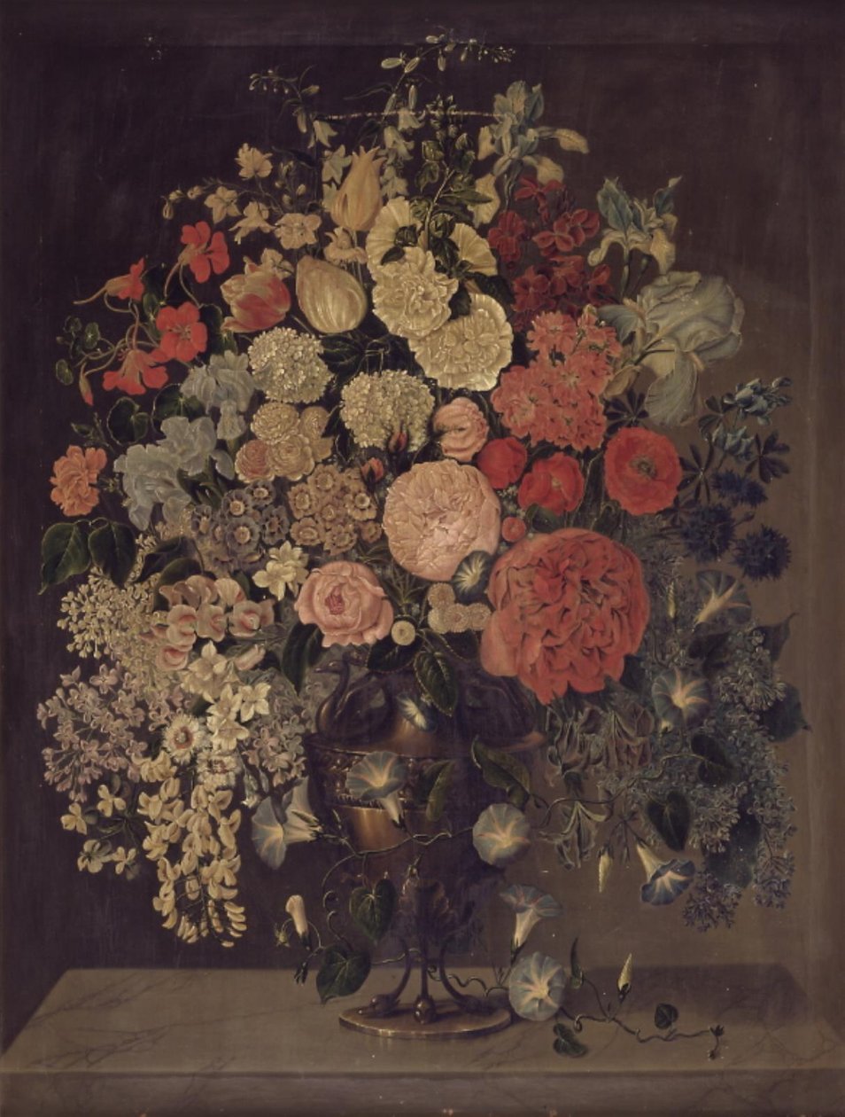 En stor vas med blommor av Carl Christian Seydewitz