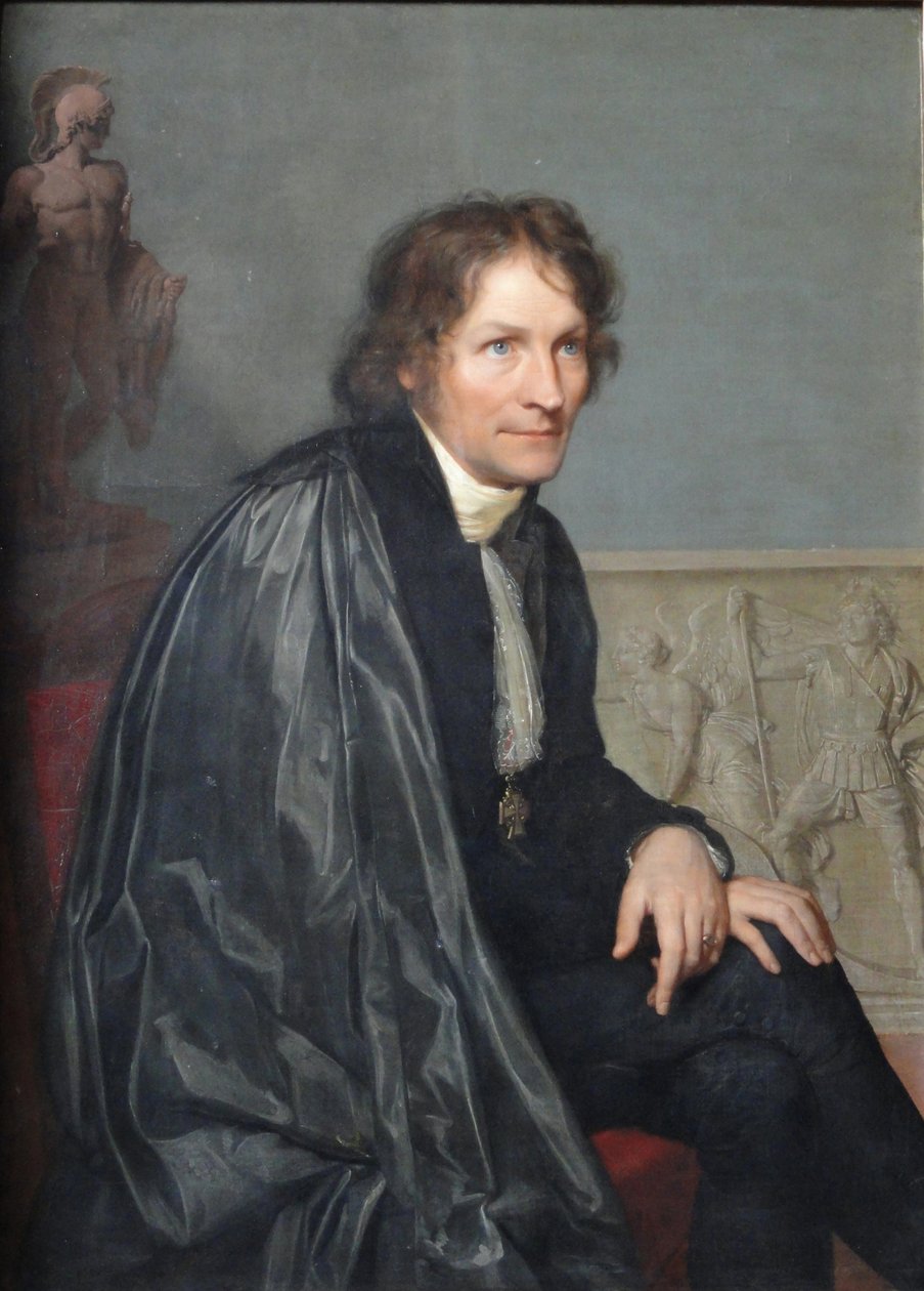 Porträtt av skulptören Bertel Thorvaldsen 1770-1844, 1814 av Carl Christian Vogel von Vogelstein