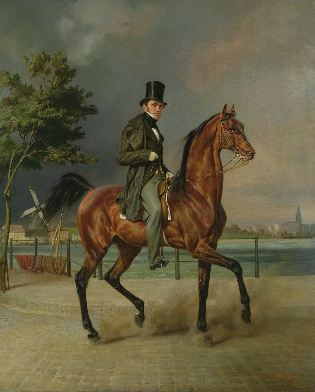Affärsmannen, Carl August Staegemann (1803-64) av Carl Constantin Steffeck