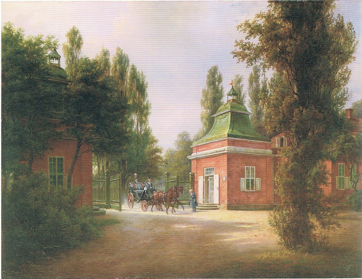 ingången till den nya trädgården (Potsdam) av Carl Daniel Freydanck