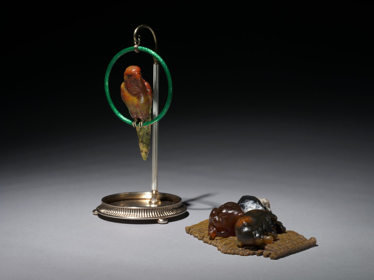 Valpar på matta, sent 1800-tal - början av 1900-talet av Carl Fabergé