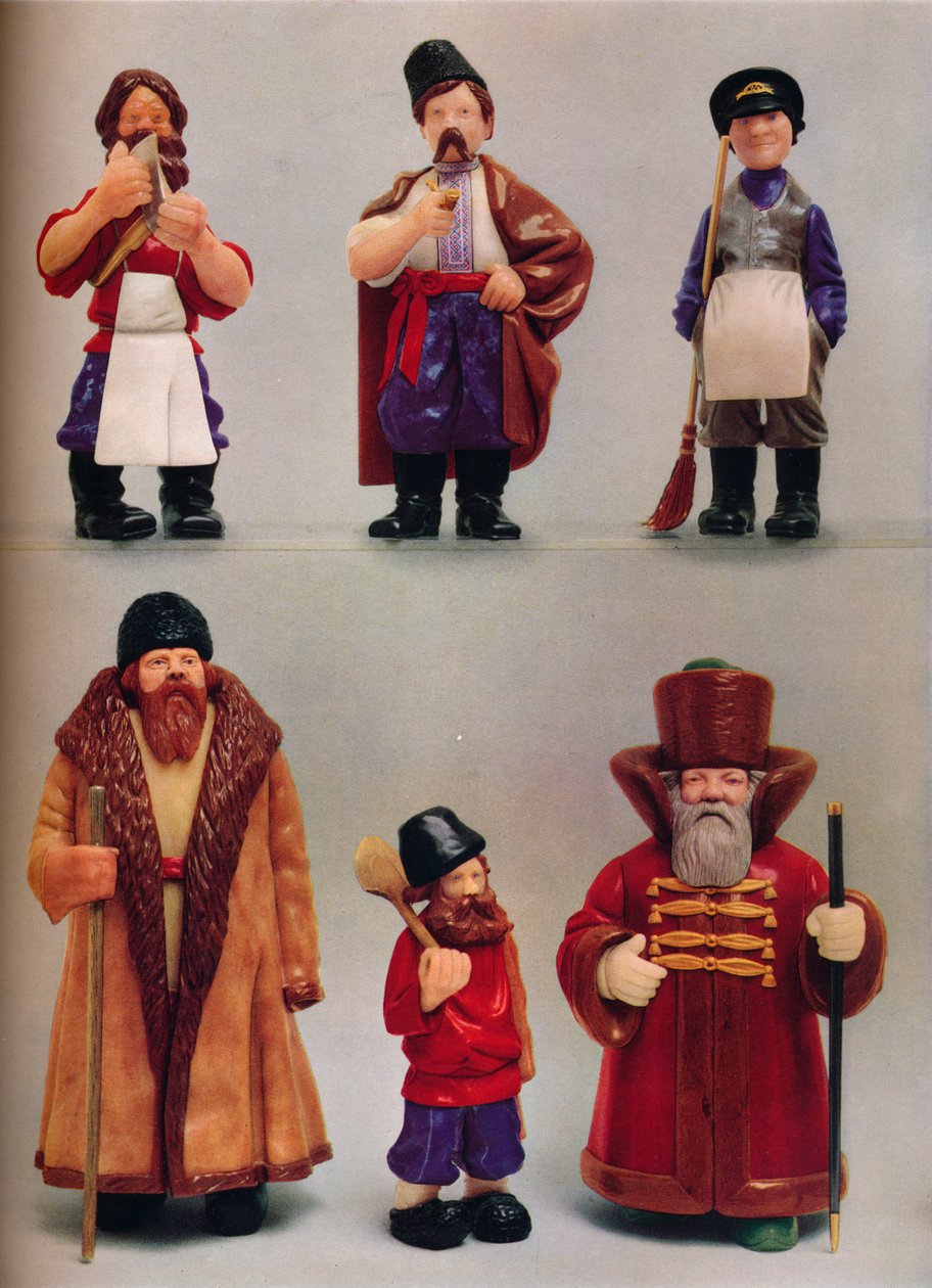Ryska nationaltyper, c1935 av Carl Fabergé