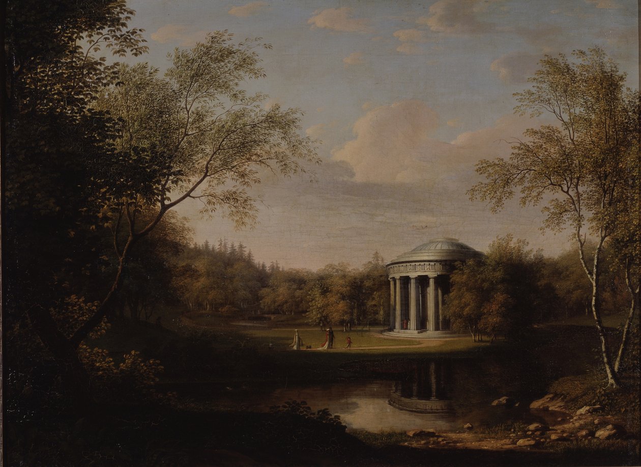 Utsikt över vänskaptemplet i Pavlovsk, ca. 1800 av Carl Ferdinand von Kugelgen