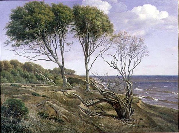 Ett kustlandskap av Carl Frederick Aagaard